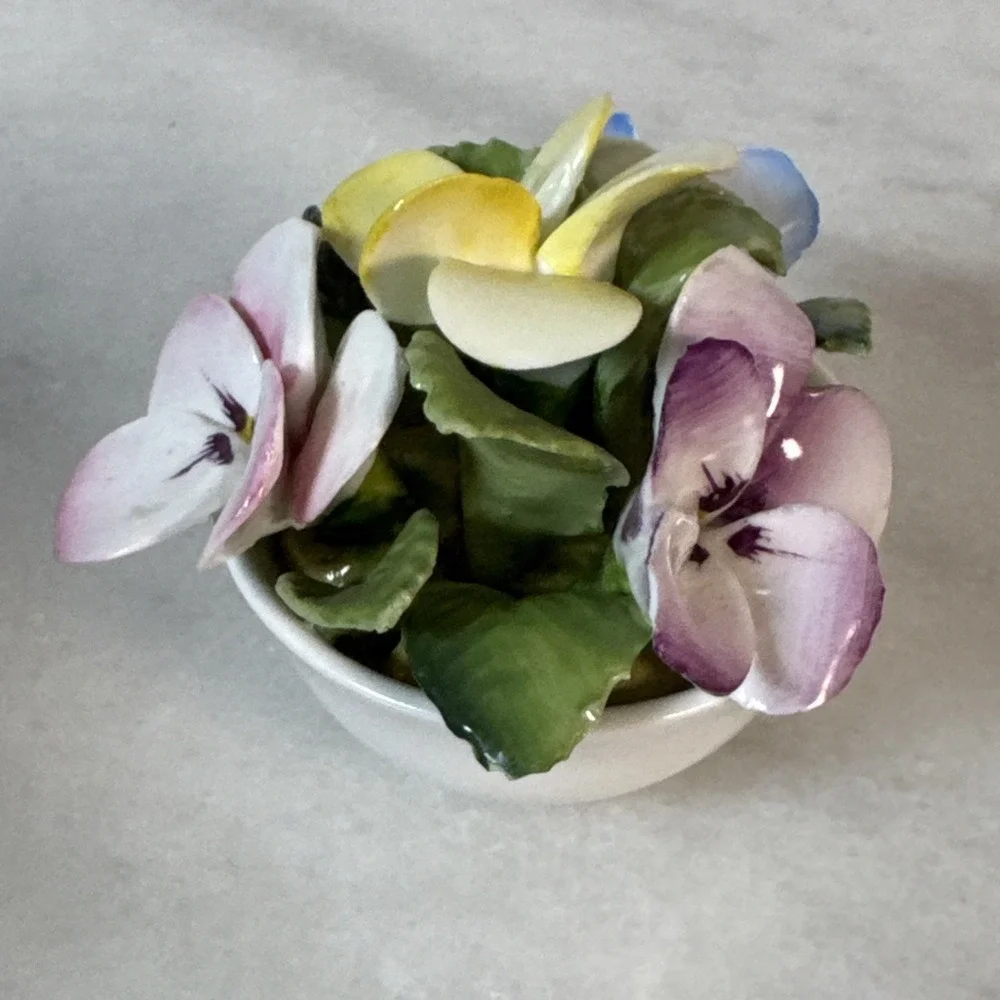 Vintage Coalport Bone China Flower Bouquet Vase Bowl Made In England 2.5